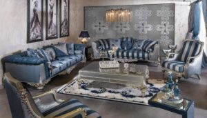 1 Set Sofa Mewah Ruang Tamu Elegan Klasik Jepara