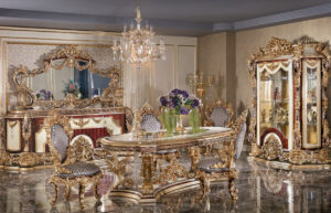 Set Meja Makan Royal Mewah Istana Raja