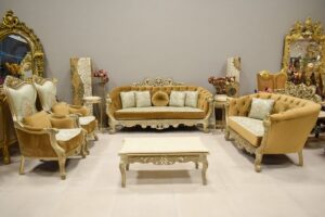 Set Sofa Cantik Ruang Tamu Klasik Ukir Jepara
